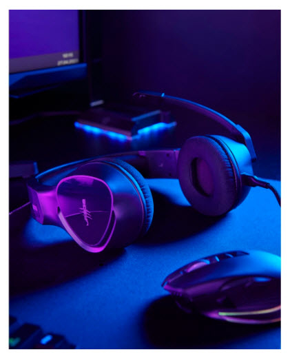 Miniatyrbillede 2 af 8: uRage SoundZ 300 V2 Headset Ledningsført Spil Sort
