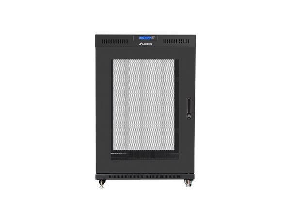 Lanberg FF01-8022-23BL rack 22U Fristående rack Svart