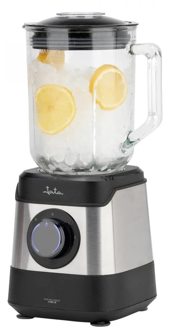 Miniatyrbild 2 av 5: JATA JEBT3855 mixer 1,8 l Bänkmixer 1500 W Svart, Rostfritt stål, Transparent