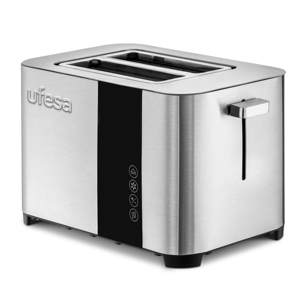 Ufesa 71305542 brödrostar 7 2 skivor 850 W Svart, Rostfritt stål Ufesa 71305542 brödrostar 7 2 skivor 850 W Svart, Rostfritt stål