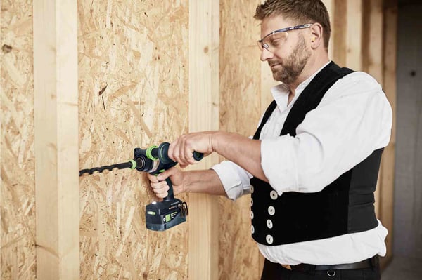 Miniatyrbillede 9 af 11: Festool QUADRIVE TPC 18/4 I-Basic 3600 rpm Nøglefri 1,9 kg Sort, Blå