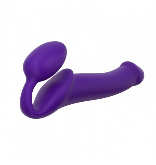 Strap-on-me 6013236 dildo Strap-on dildo Analsex, Vaginal sex Lilla Plast, Silikone 158 mm 3,7 cm