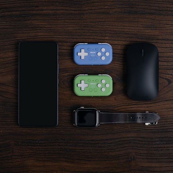 Miniatyrbild 20 av 24: 8Bitdo Micro Blå USB Spelplatta Android, Nintendo Switch, PC, iOS
