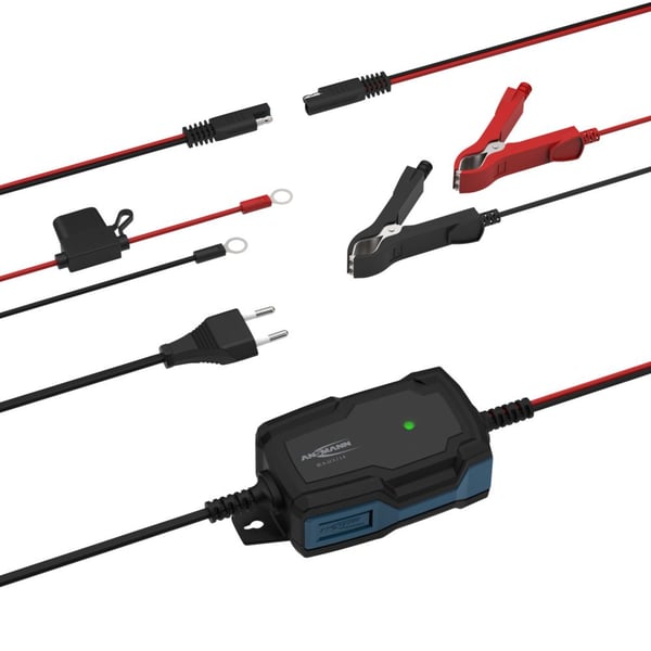 Ansmann 1001-0142 batterioplader til køretøj 6 - 12 V Sort