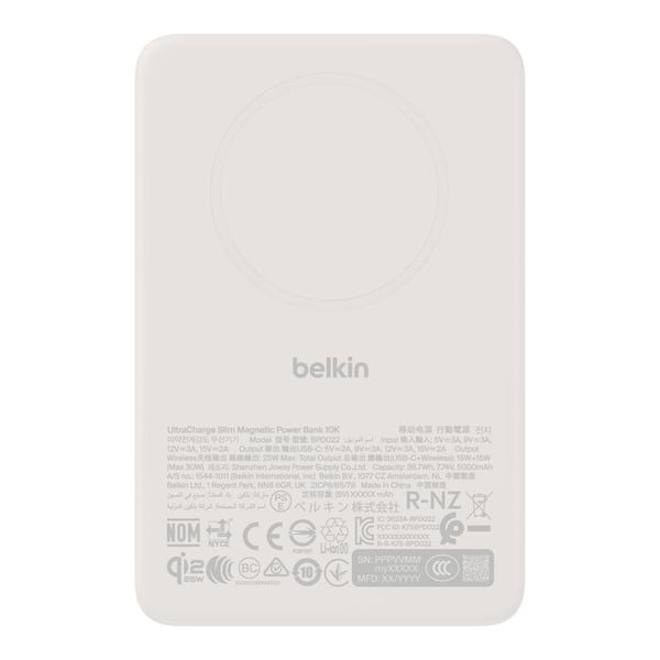 Belkin UltraCharge 10000 mAh Trådlös laddning Slipa