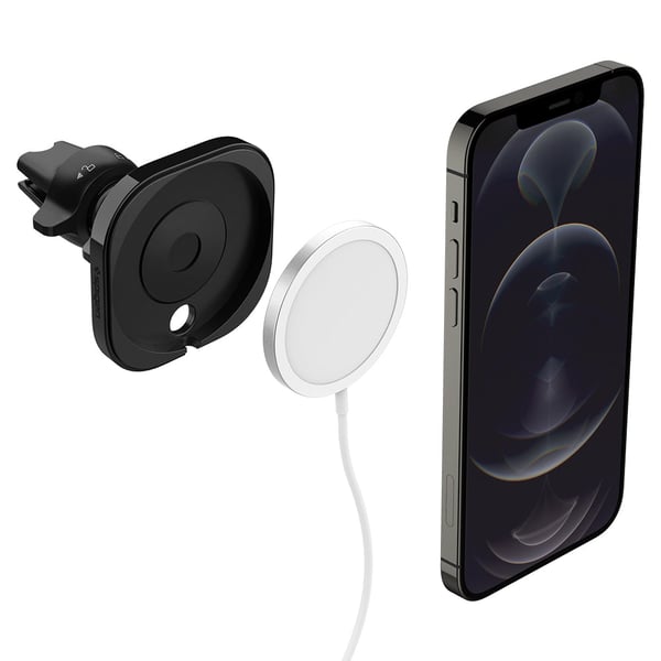 Spigen ACP02791 oplader til mobil enhed Mobiltelefon Sort USB Trådløs opladning Indendørs
