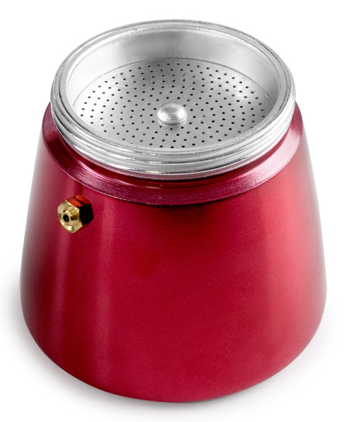 Miniatyrbillede 2 af 9: Ibili 623206 manuel kaffemaskine Moka gryde 0,3 L Rød, Rustfrit stål