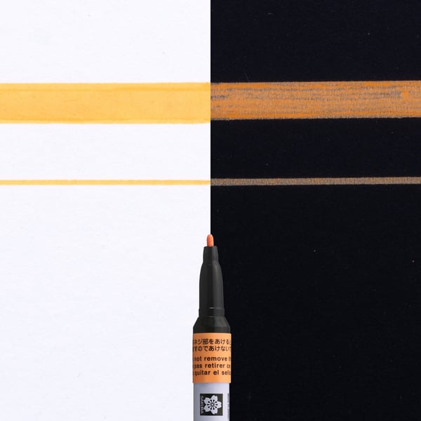 Miniatyrbillede 5 af 5: Sakura XPMKA305 marker og tush-pen Orange 1 stk