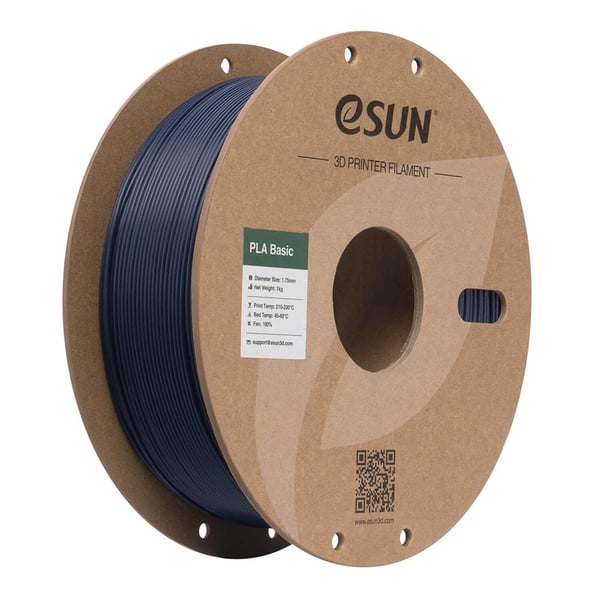 eSUN PLA-Basic Polymælkesyre (PLA) Mørkeblå 1 kg
