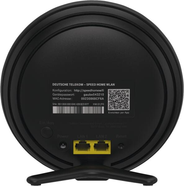 Telekom 40824613 langaton reititin Ethernet Kaksitaajuus (2,4 GHz/5 GHz) Musta