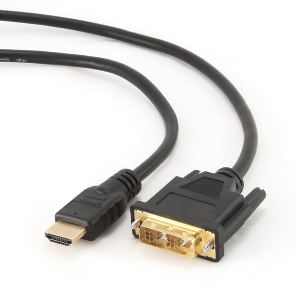 Miniatyrbillede 2 af 6: Gembird 1.8m, HDMI/DVI, M/M 1,8 m DVI-D Sort