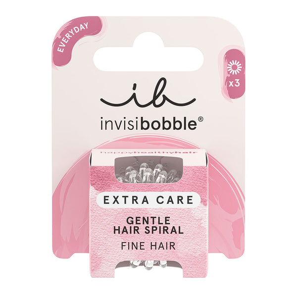 Pikkukuva 3 / 3: invisibobble Extra Care Crystal Clear Hiustarvike Hiusnauha 3 kpl