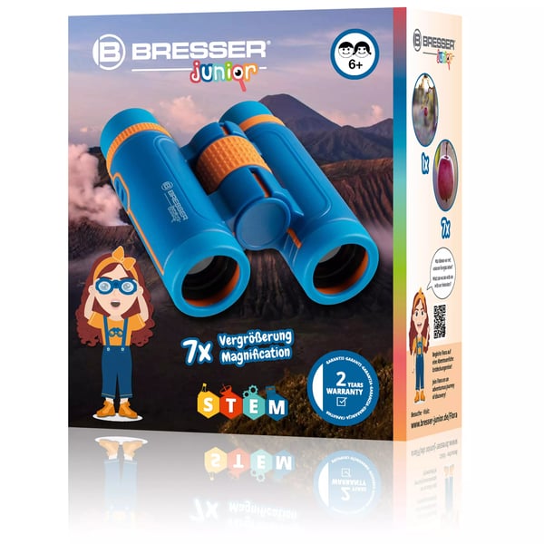 Bresser Optics JUNIOR 8810640 kikkert Loft Blå, Orange