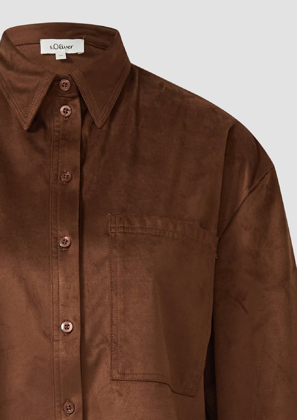 s.Oliver 2173107.8837.42 skjorte & top Langærmet Polyester