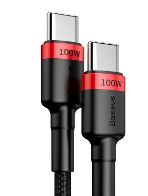 Baseus CATKLF-AL91 USB-kablar 2 m USB C 100 W Svart