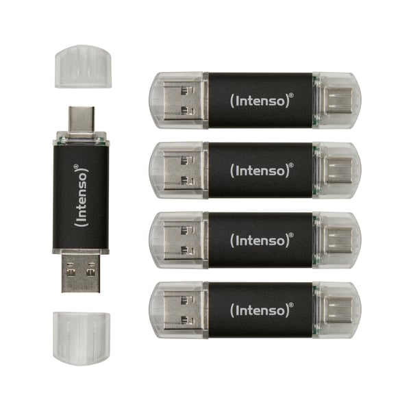 Intenso Twist Line USB-muisti 32 GB USB Type-A / USB Type-C 3.2 Gen 1 (3.1 Gen 1) Antrasiitti