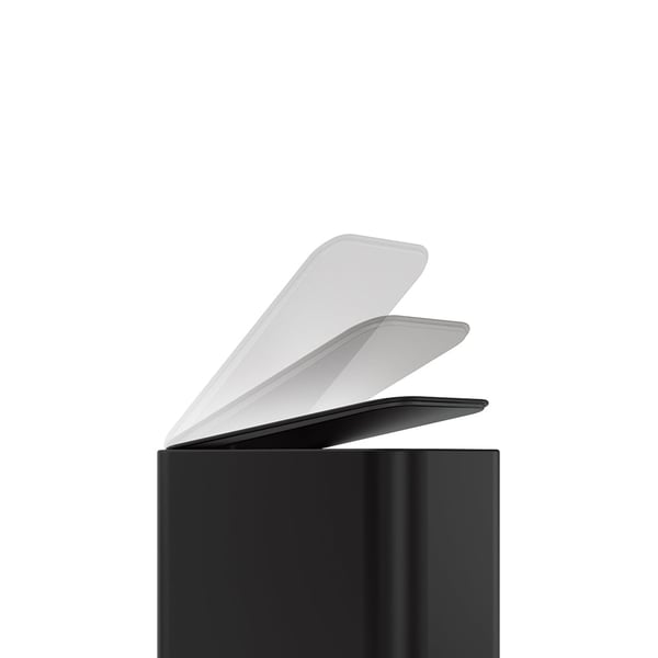 simplehuman CW2101 skraldespand 5 L Rektangulær Stål Sort
