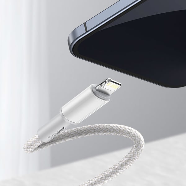 Miniatyrbillede 7 af 11: Baseus CATLGD-A02 Lightning kabel 2 m Hvid