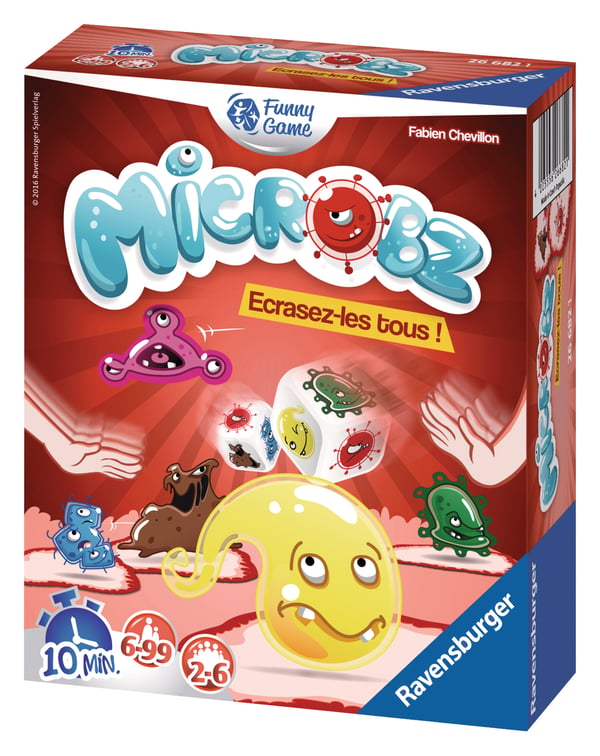 Ravensburger – 26682 – Microbz Action- und Reflexspiel (französische Version)