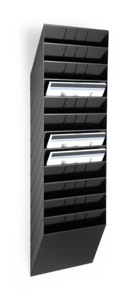 Miniatyrbild 3 av 3: Durable FLEXIBOXX dokumenthylla 12 galler Svart