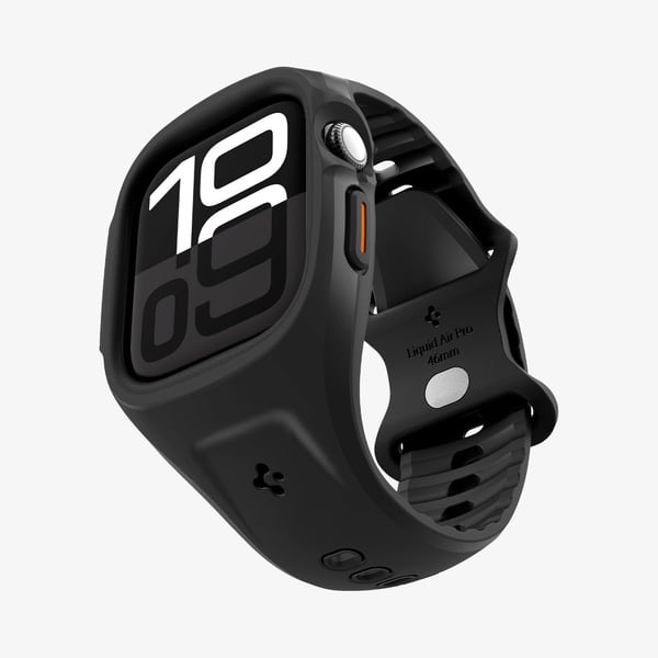 Pikkukuva 4 / 12: Spigen Liquid Air Pro Kotelo + hihna Musta Silikoni