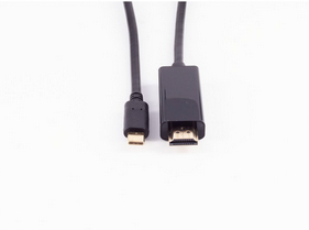 Miniatyrbild 4 av 4: shiverpeaks BS10-61185 HDMI-kabel 1,8 m USB C HDMI Typ A (standard) Svart