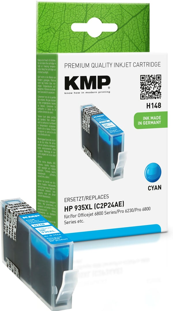 KMP H148 blækpatron Højt (XL) udbytte Blå