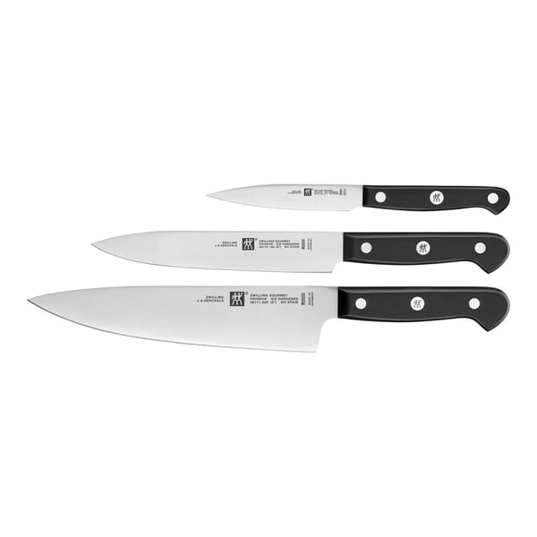 ZWILLING 36130-003-0 Set de 3 Couteaux, Acier Inoxydable, Noir, 34 x 14 x 3 cm 3 stk Knivsæt