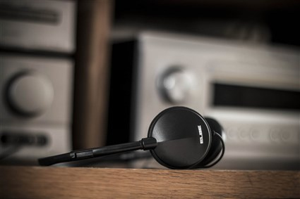 ELBE AU-889-TV hovedtelefoner/headset Ledningsført Musik Sort