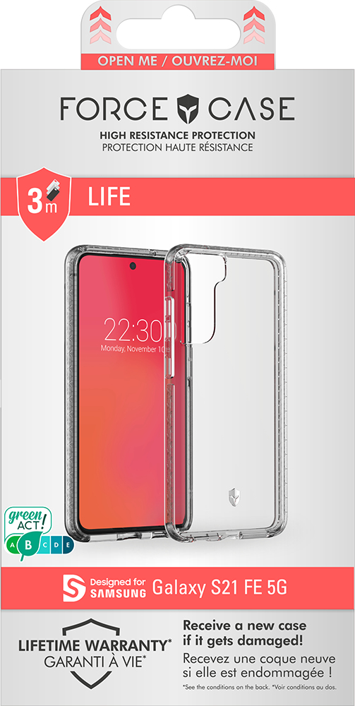 FORCE CASE FCLIFENGS21FET mobiltelefonfodral Transparent