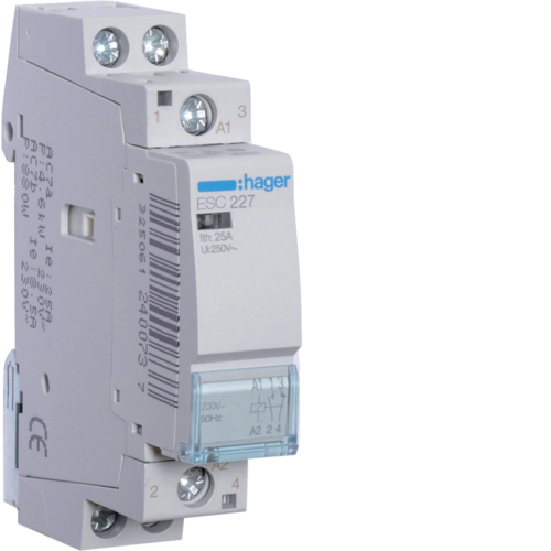 Hager SCHÜTZ 25A, 1S+1Ö, 230V / HAGER ESC227