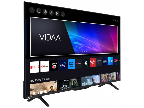 Miniatyrbillede 5 af 7: Toshiba 55QV2463DA TV 139,7 cm (55") 4K Ultra HD Smart TV Sort 250 cd/m²