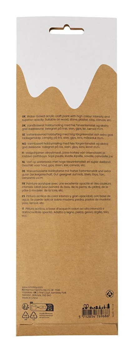 Miniatyrbillede 3 af 4: Creativ Company 39775 hobbymaling Akrylmaling 5 ml 6 stk
