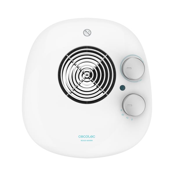 Cecotec Ready Warm 9800 Force Horizon Indendørs Grå, Hvid 2000 W Blæser med elektrisk områdevarmer