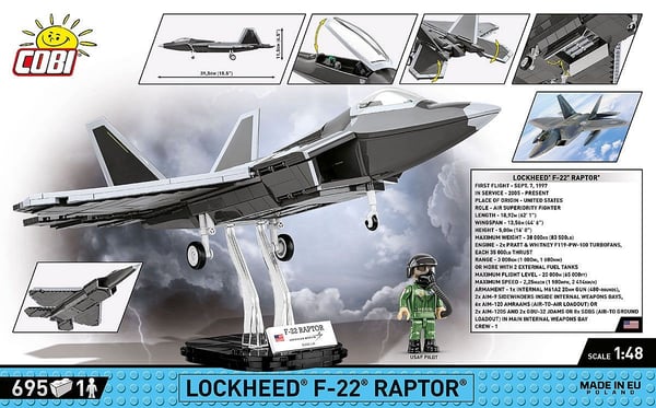 COBI Lockheed F-22 Raptor