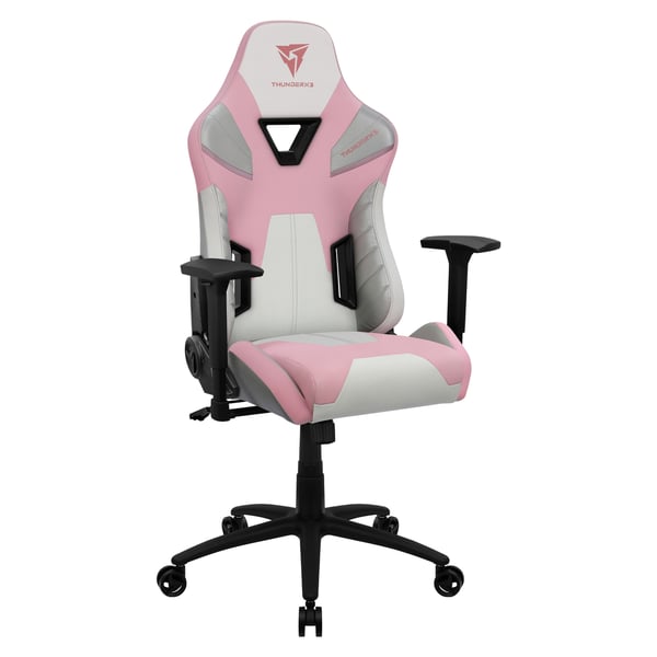 Miniatyrbild 7 av 10: ThunderX3 TC5 Air Tech Universal spelstol Stoppad sits Rosa, Vit