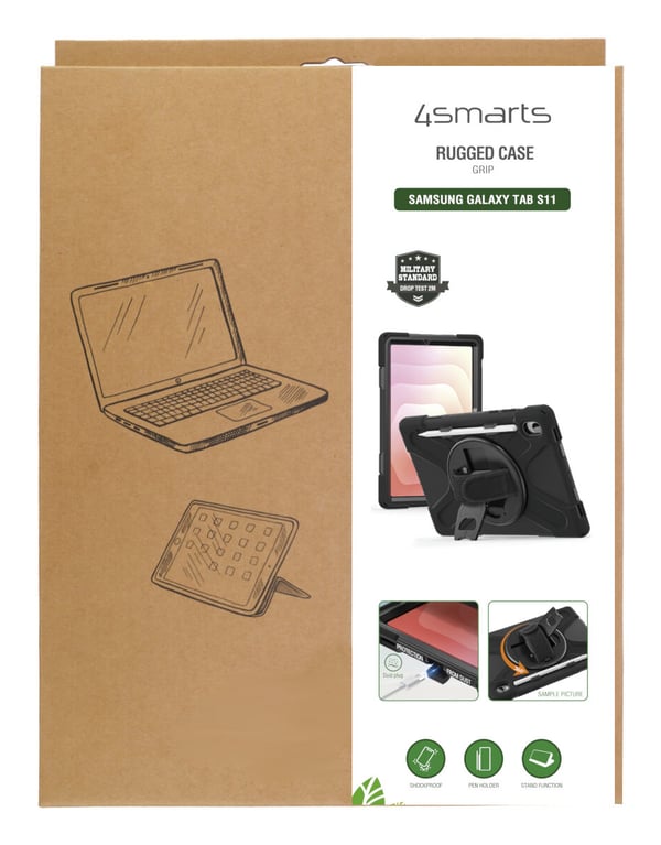 Miniatyrbillede 4 af 8: 4smarts 541767 tablet etui 27,9 cm (11") Cover Sort