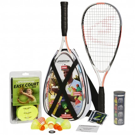 Speedminton 400093 badminton ketsjer Kulfiber Flerfarvet 2 stk