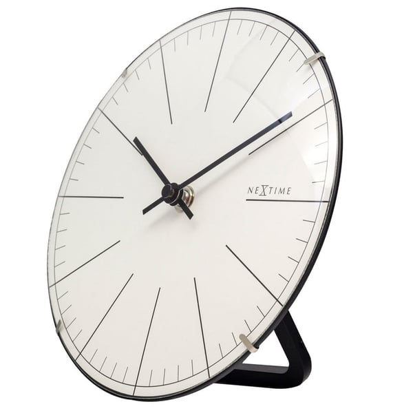 NeXtime 3506WI Væg- og bordur Kvartsur Rund Hvid