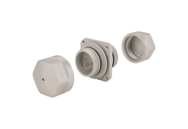 METZ CONNECT 14040Z02-E elektronisk stikhætte Aluminium Hvid 1 stk