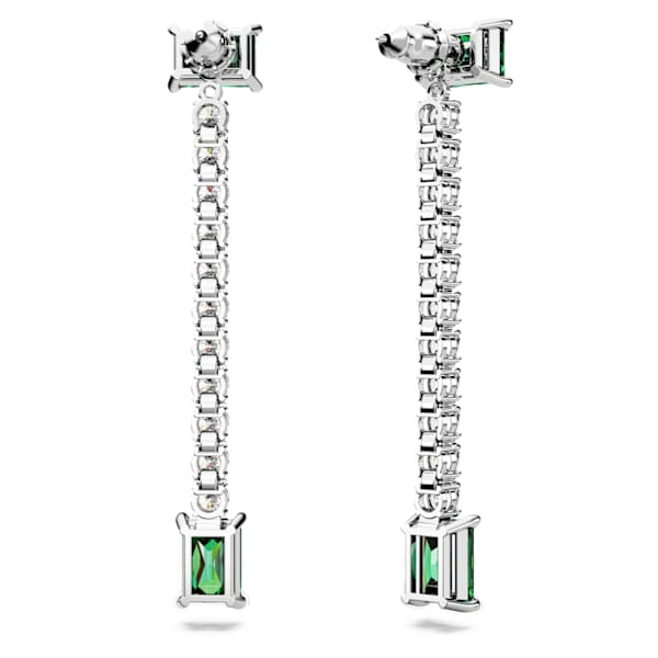 Miniatyrbillede 6 af 6: Swarovski 5681552 Ørestikker Metal Grøn, Sølv, Hvid