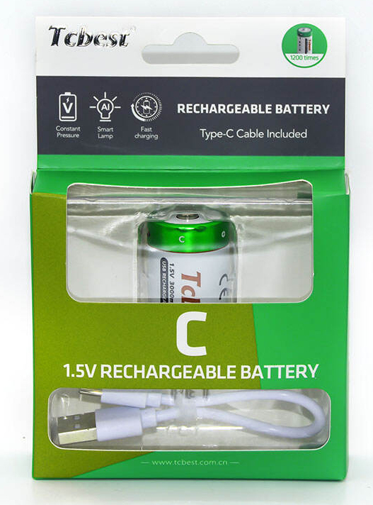 Miniatyrbillede 2 af 3: Tcbest TCB-C-C1350 husholdningsbatteri Genopladeligt batteri Lithium
