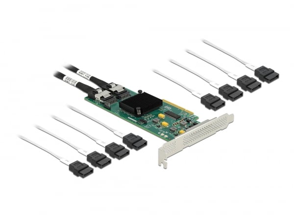 Miniatyrbild 1 av 5: DeLOCK 90061 nätverkskort/adapters Intern SATA