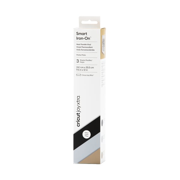Pikkukuva 1 / 7: Cricut Joy Xtra Smart Iron-On Lämmönsiirtovinyylilevy Tasainen lämmönsiirtovinyyli 3 arkkia
