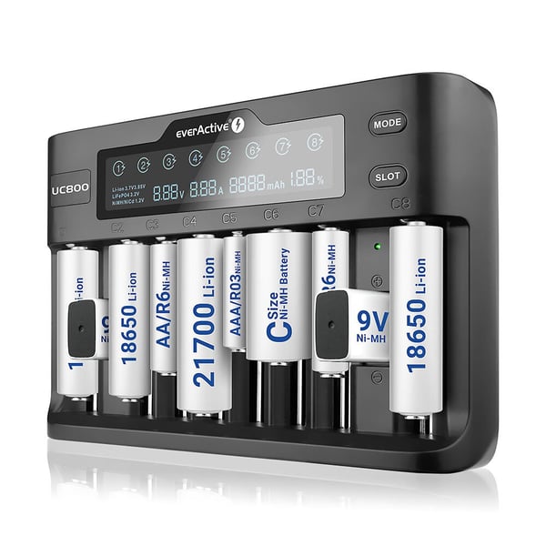 Everactive UC-800 batteriladdare Universal AC