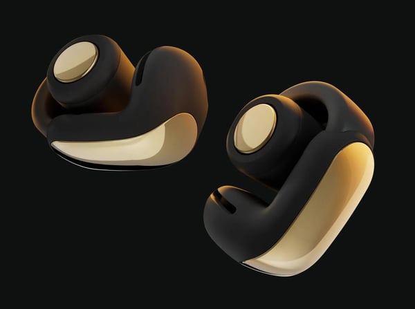 Pikkukuva 6 / 9: Bose Ultra Open Earbuds Kuulokkeet Langaton In-ear Puhelut/Musiikki/Urheilu/Päivittäinen USB Type-C Bluetooth Musta, Kulta
