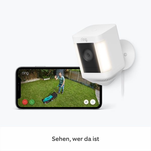 Ring Spotlight Cam Plus Plug Laatikko IP-turvakamera Ulkona 1920 x 1080 pikseliä Katto/seinä