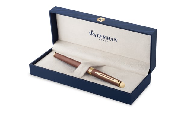 Miniatyrbillede 3 af 4: Waterman Hémisphère fyldepen System til påfyldning af patroner/konverter Guld, Rød 1 stk