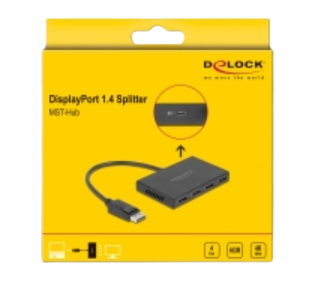 DeLOCK 87794 bilddelare DisplayPort 4x DisplayPort