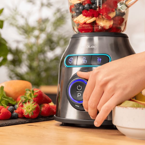 Miniatyrbillede 4 af 8: Cecotec 04393 blender 1,8 L Bordplade blender 2200 W Sort, Rustfrit stål